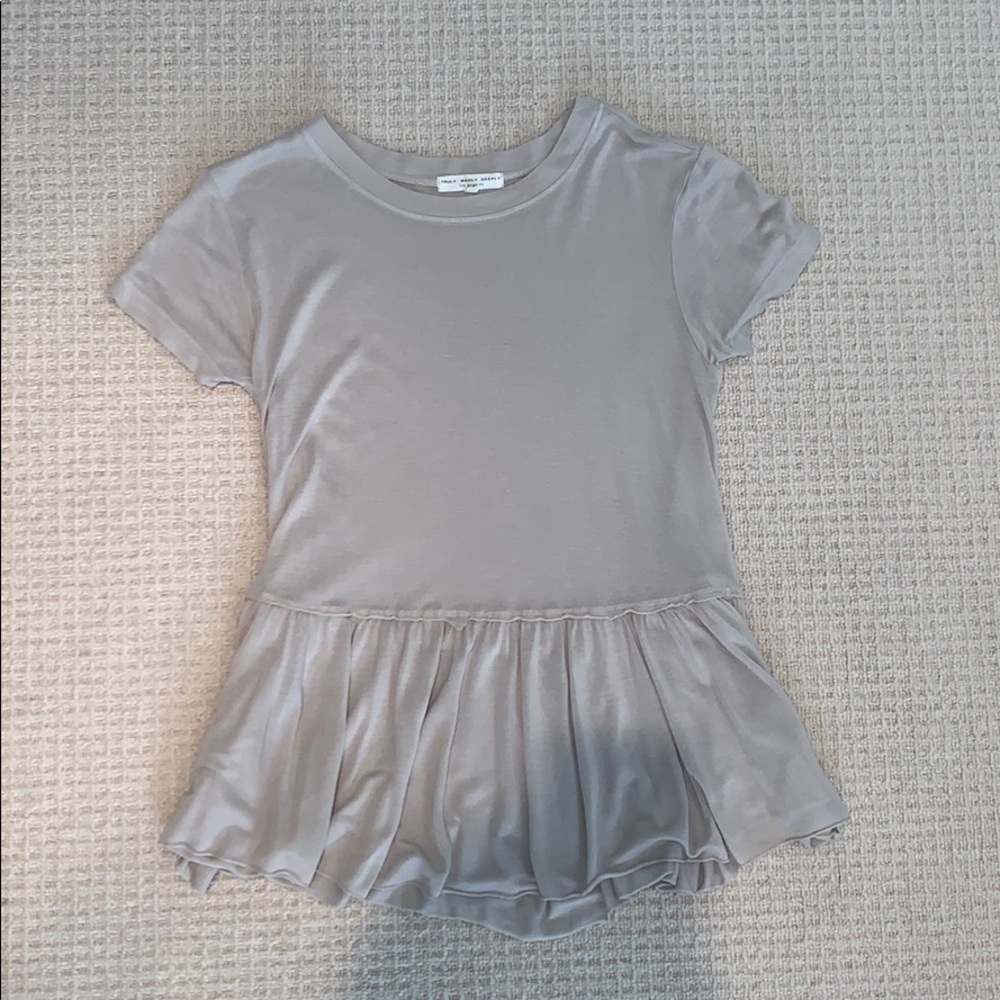 Truly Madly Deeply Women's Dusty Road Peplum Tee